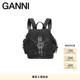 GANNI女包 黑色logo简约小号双肩包背包 A6528099