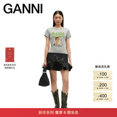 T恤上衣A1050053920 卡通趣味马年印花短袖 新年系列 GANNI女装