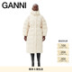 GANNI女装 豆腐白高领连帽羽绒服面包服F9689795