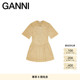 GANNI女装 优雅拉链大翻领连衣裙A字百褶裙 W0747598