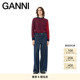 毛衣针织衫 GANNI女装 红色条纹圆领修身 K2049785