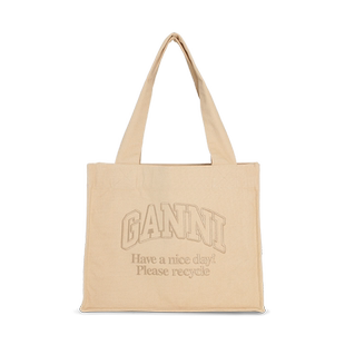GANNI女包 logo印花托特包帆布包手提包 A5575482