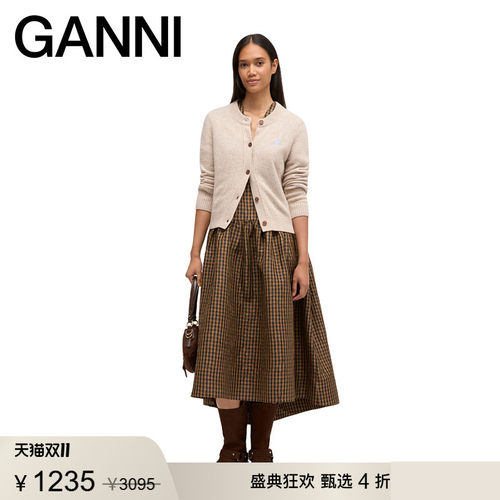 【甄选折扣】GANNI女装 毛衣外套秋款优雅法式针织开衫 K2594934