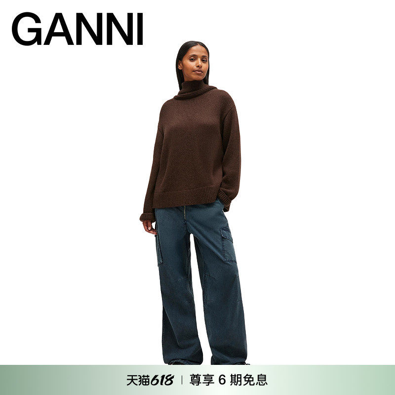 GANNI女装 经典款法式优雅高领针织打底毛衣K2611869