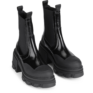 【甄选折扣】GANNI女鞋 厚底中筒靴高跟靴切尔西靴 S2304099