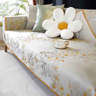 翠湖里沙发垫夏季冰丝凉席坐垫子简约现代卡通全包万能沙发套罩巾