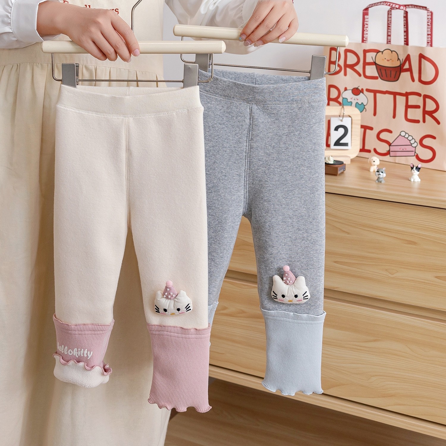 女童冬季新款裤子宝宝甜美可爱长裤儿童2025年冬装加绒休闲打底裤,童装/婴儿装/亲子装,裤子,淘宝优惠券,粉丝福利购,淘宝优惠卷