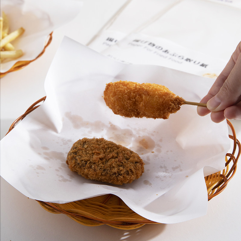 kinbata日本吸油纸烘焙油炸食物吸油去油烧烤烤肉耐高温不粘油纸