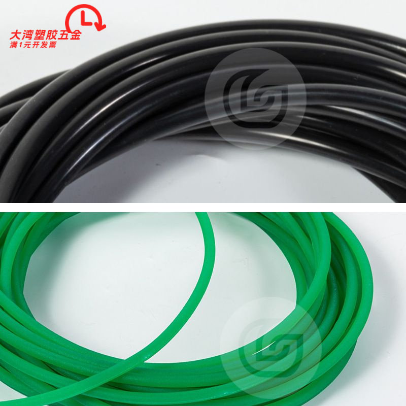 绿色粗纹牛筋圆形皮带O型橡胶工
