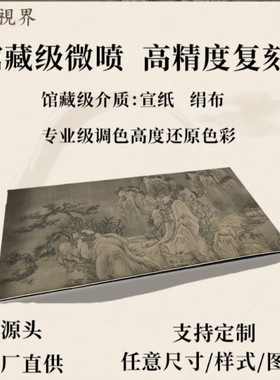 北宋王诜渔村小雪图宋元山水