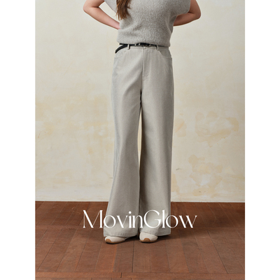 MovinGlow｜西城旋律 高含棉仿牛仔洗水 抗皱易打理经典直筒裤
