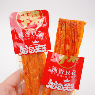 泡泡王子辣香豆卷豆皮平江辣条香辣味湖南特产解馋儿时麻辣零食