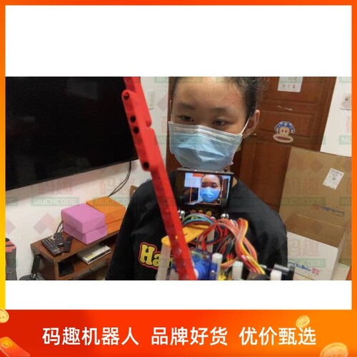 AI口罩检测人脸识别作品平台51duino视觉图像识别DIY发明竞赛科技
