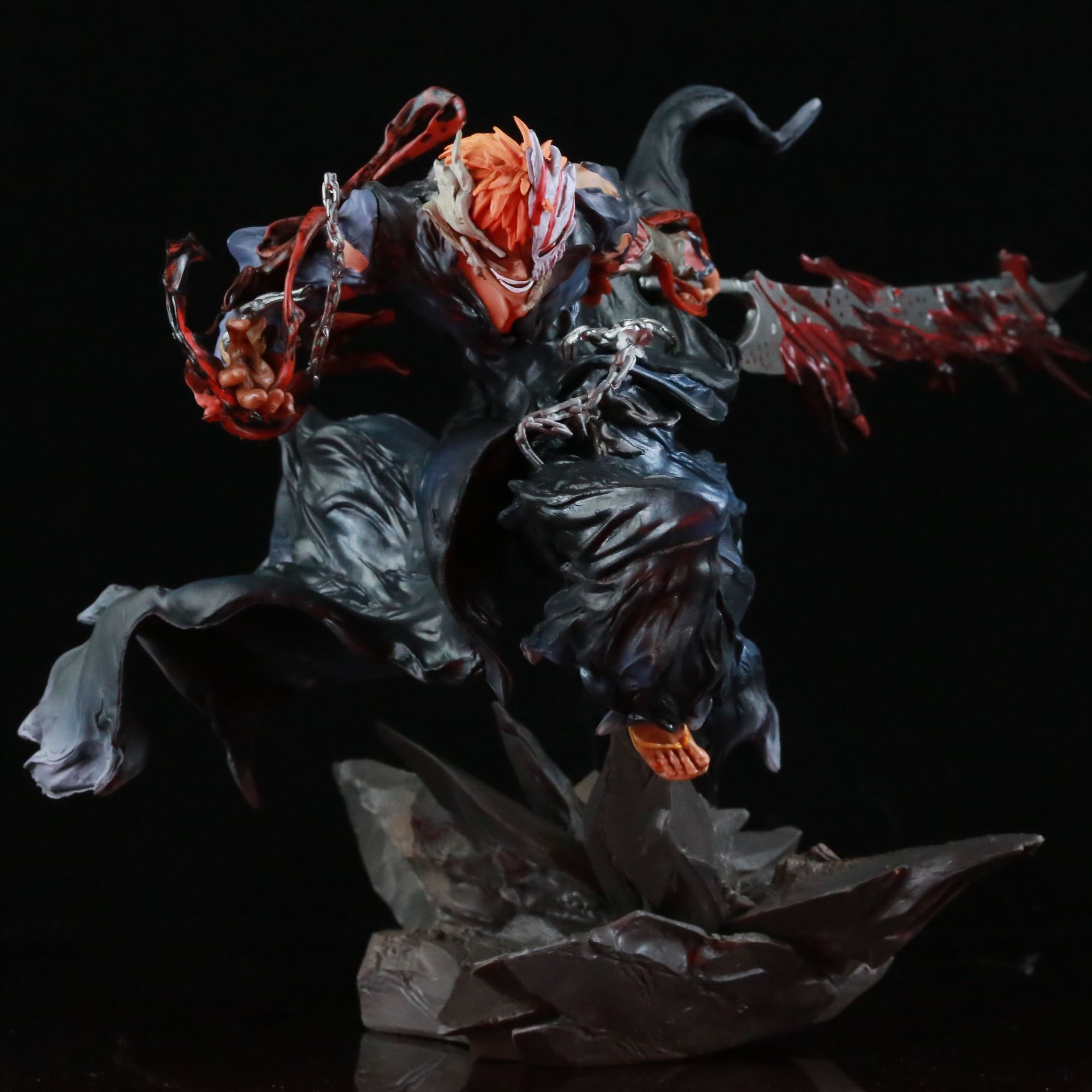 死神周边 优质铁幕黑崎一护 橘毛砍刀男 1/6 动漫 手办摆件礼物