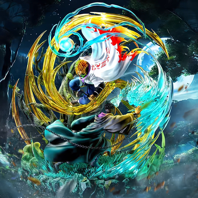 火影忍者手办波风水门手办摆件