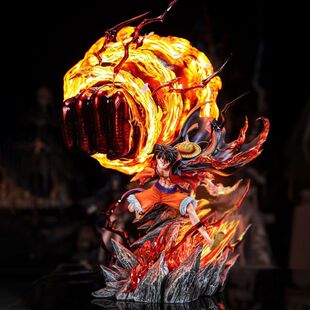 海贼王业火路飞送特典带遥控60CM高度模玩摆件手办男礼物 现货