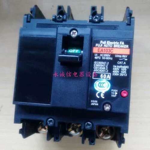 议价FUJI塑壳断路器EA103C 3P 100A，质保一年可开票