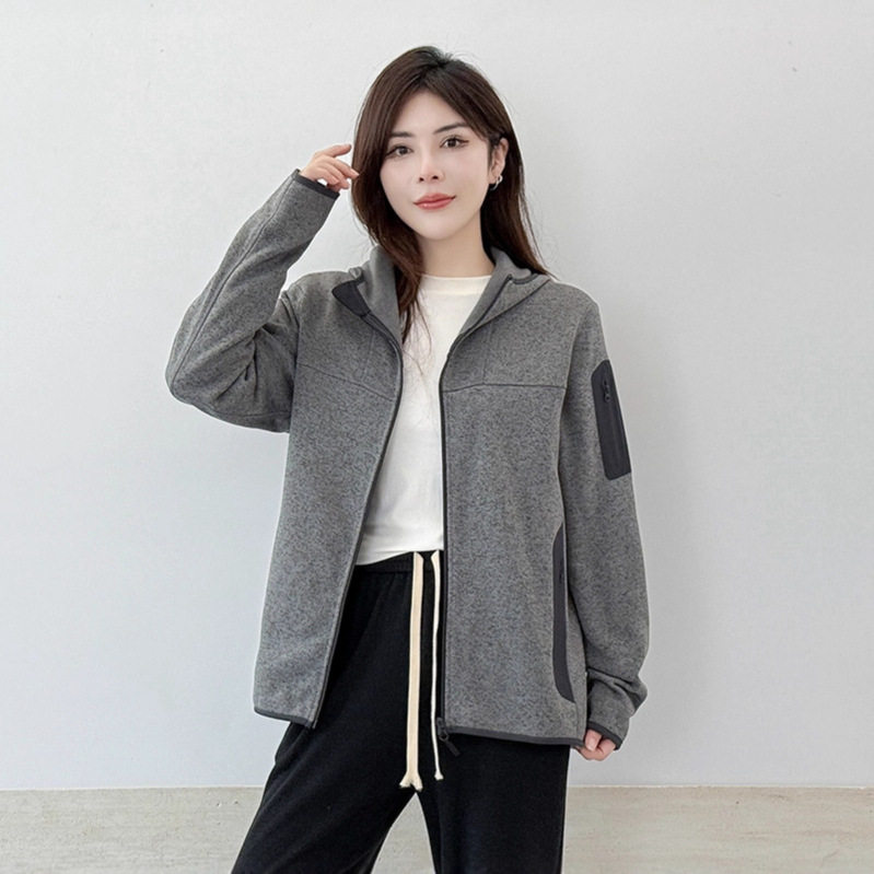 2025秋季情侣抓绒卫衣开