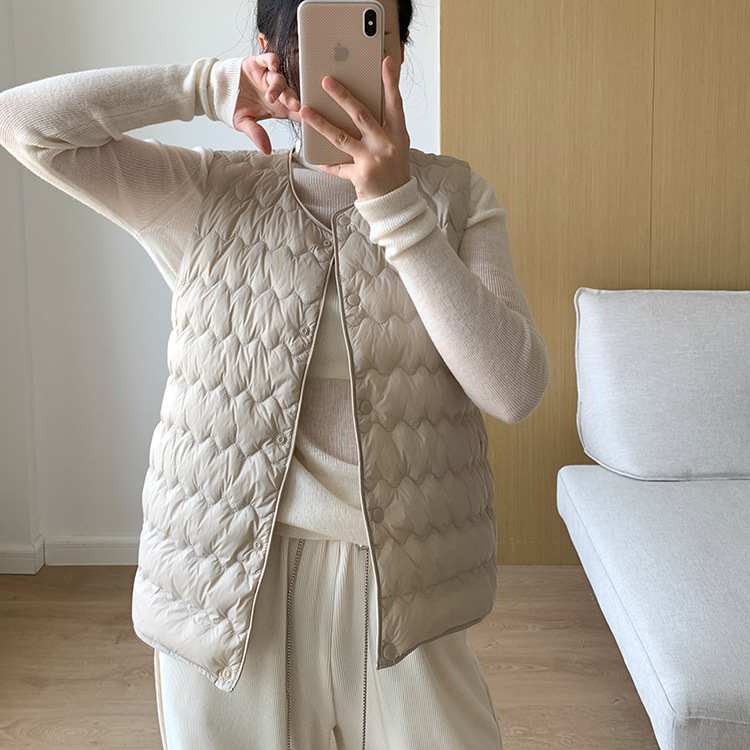 羽绒马甲女短款内胆坎肩2