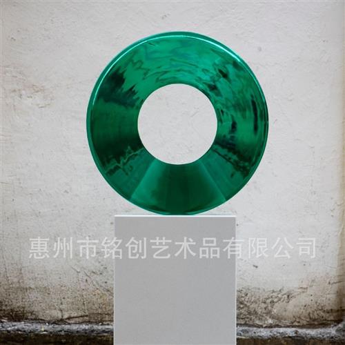 轻奢透明树脂雕塑摆件酒店会所别墅样板房售楼部软装装饰镂空假山