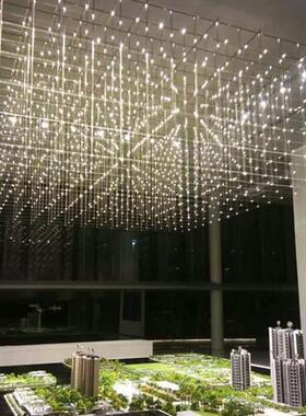 创意满天星大型吊灯定制沙盘灯售楼部大堂酒店装饰艺术LED光立方