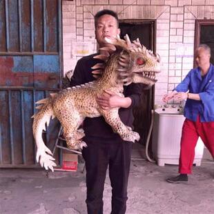 大型仿真恐龙会动拼音同款手偶霸王龙摆件景区户外发声模型厂家
