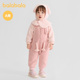 巴拉巴拉balaOne婴儿连体衣2025新款 冬季 宝宝爬服仿羊羔毛造型萌