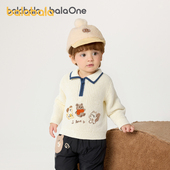 婴儿宝宝针织衫 巴拉巴拉balaOne儿童毛衣男童女童2025冬新款 线衫