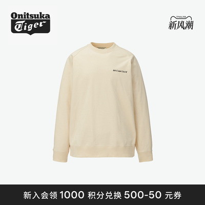 Onitsuka Tiger鬼塚虎SWEAT TOP男女款圆领卫衣上衣