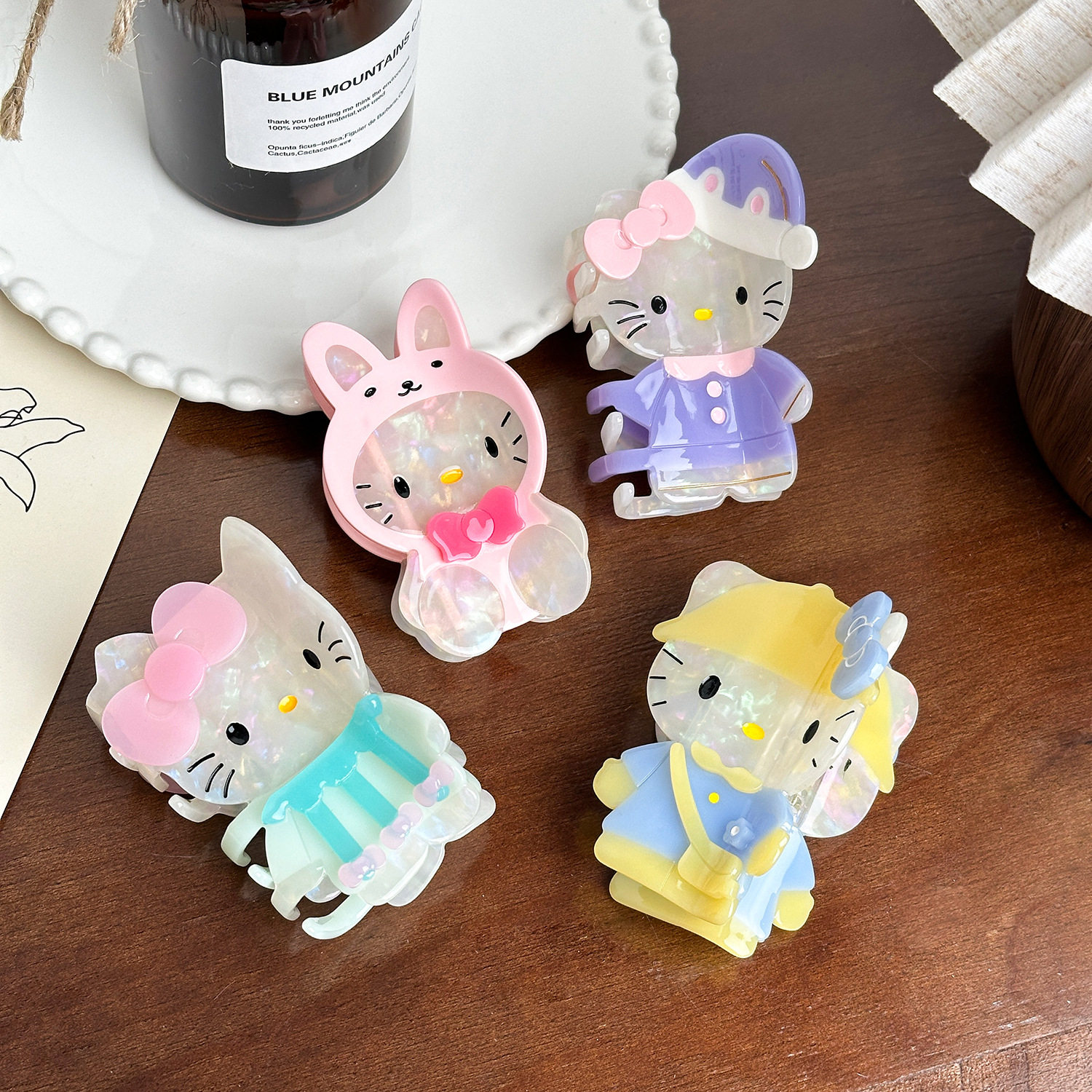 朵薇饰品百搭可爱猫咪抓夹高级感马尾鲨鱼夹糖果色卡通发夹子发饰,饰品/流行首饰/时尚饰品新,发饰,淘宝优惠券,粉丝福利购,淘宝优惠卷