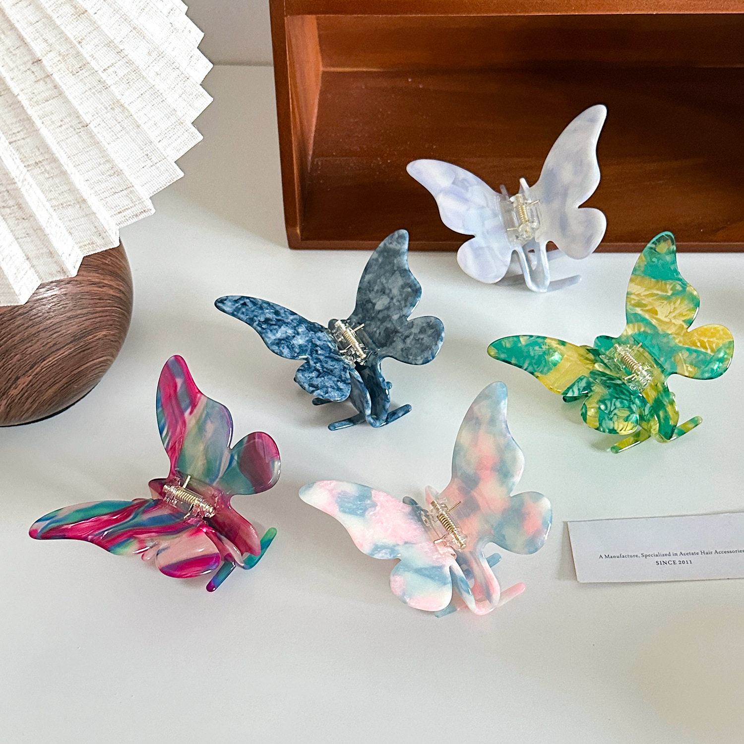 朵薇饰品超仙醋酸蝴蝶抓夹气质百搭新款发夹后脑勺盘发鲨鱼夹发饰,饰品/流行首饰/时尚饰品新,发饰,淘宝优惠券,粉丝福利购,淘宝优惠卷