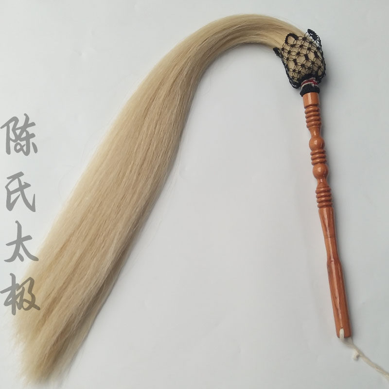 包邮尘浮尘扶尘桃木太极佛尘太监拂尘太极佛尘拂尘马尾蝇甩子浮沉