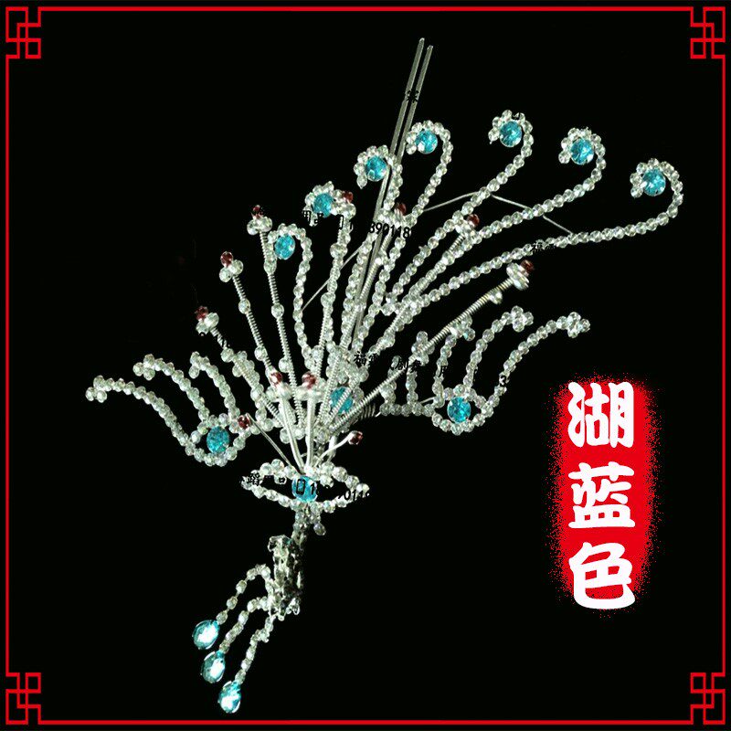 戏曲大卧凤古装舞蹈用偏凤京剧戏服边凤头面唱戏头饰青衣花旦旦角