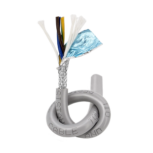 荣缆 灰色高柔拖链屏蔽线TRVVP 2 3 4 5芯0.2 0.3 0.5 多芯信号线