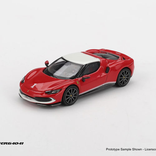 现货BBR 1:64 法拉利 296 GTB 红色 合金汽车模型收藏摆件
