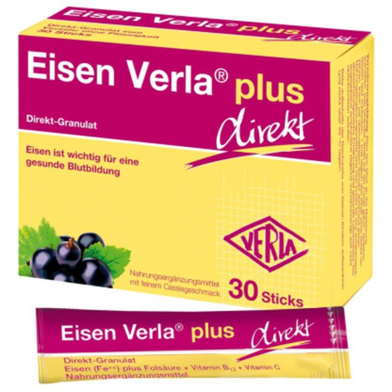 Verla 补铁颗粒 30袋 黑醋栗味 补铁/叶酸/维生素B12/C