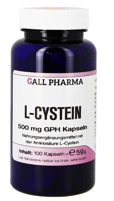 Gall-Pharma 500mgL-半胱氨酸营养补充胶囊 促进蛋白质补充 100粒