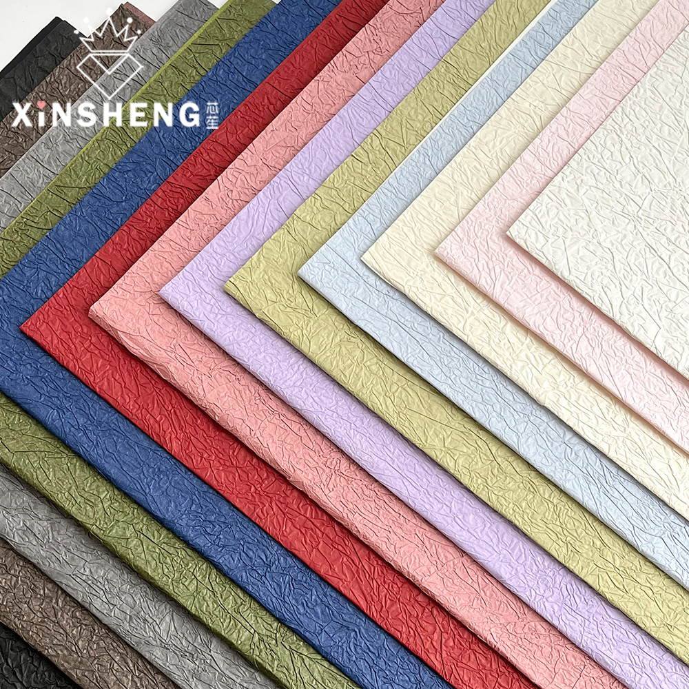 芯苼高级石纹纸多彩褶皱