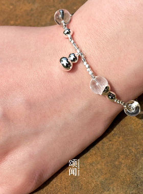 SOUNDERWANG露珠葫芦碎银手链