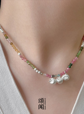 SOUNDERWANG原创绿磷灰项链