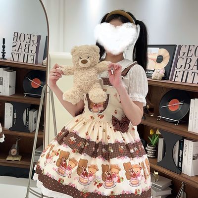 千铢米【蛋糕熊熊】全款现货原创洛丽塔连衣裙lolita裙子平价lo裙