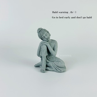 无聊了 静下心来沉思片刻  盆景装饰微景禅意佛摆设 迷你佛像摆件