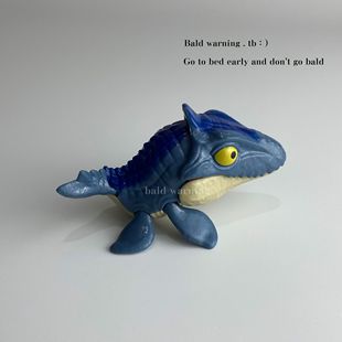 无聊了 玩玩会咬手指的蓝色苍龙 迷你仿真恐龙玩具礼物