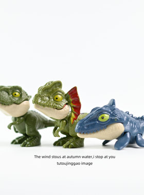 古有悬梁刺股 今有恐龙咬手！咬手指迷你恐龙霸王龙礼物玩具摆件