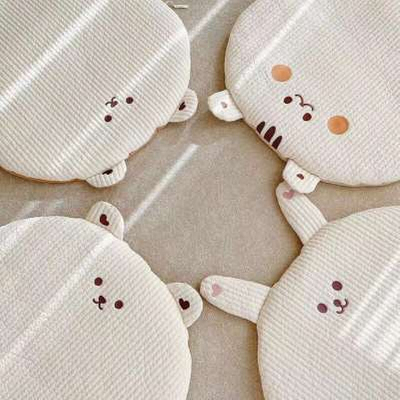 韩系婴儿刺绣棉双面床垫儿童幼儿园午睡便携折叠垫子新生儿床垫