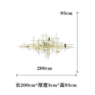 饰创意金属立体壁挂 铁艺壁饰挂件轻奢沙发背景墙装 饰画客厅墙面装