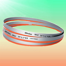 各种工字钢铁钢筋切割4240带锯床机有M42双金属带锯条型号4350x34