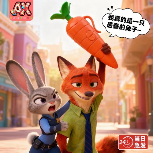 网红爆款朱迪胡萝卜录音笔爱你搭档疯狂动物城2周边手办可写字女