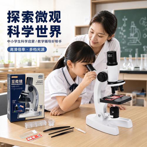 光学显微镜中学生专用小学生可看细菌高清手机电子专业级儿童科学