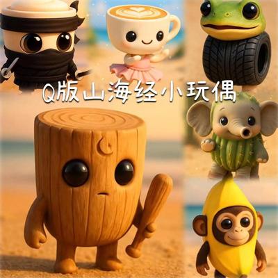 2025新款外国山海经玩具系列全套Q版手办卡通可爱模型玩偶积木男